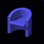 Armchair by RGV 3D Model Preview #5e71a602