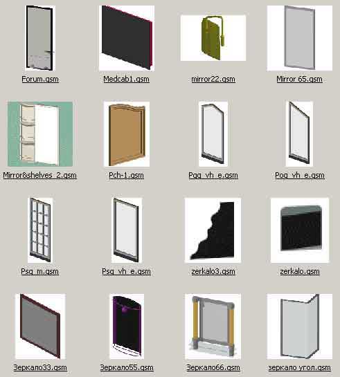 Mirrors 3D Model Preview #89b09dbb