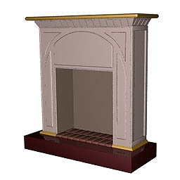 Fireplace 3D Model Preview #1f074131