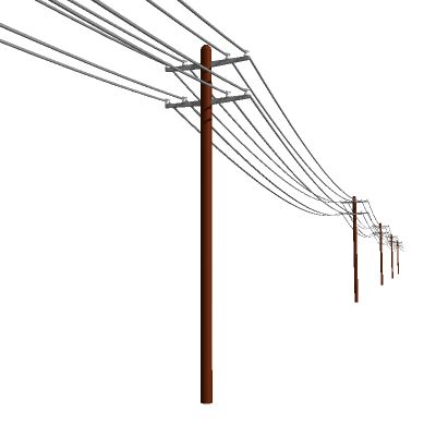 Power line 3D Model Preview #489da206