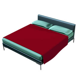 Bed 3D Model Preview #53606a9d