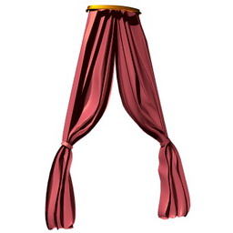 curtain-bed 3D Model Preview #755a179b