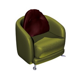 3D Armchair preview