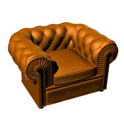 3D Armchair preview