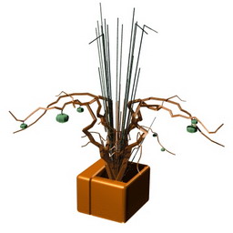 ikebana kub 3D Model Preview #846358e1