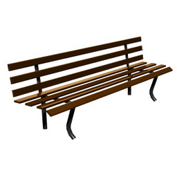 bench parkgarden 3D Model Preview #b92464bc