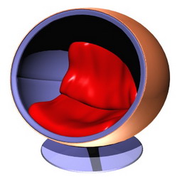 sfera chair 3D Model Preview #c8c69f78
