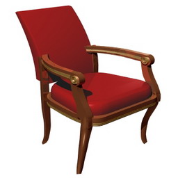 barocco chair 3D Model Preview #7ec07b1d