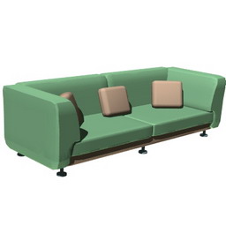 sofa contra 3D Model Preview #a067331b