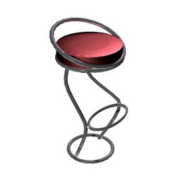 bar-chair chrom 3D Model Preview #fb7b4fa3