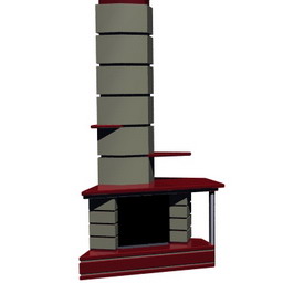 fireplace corner 3D Model Preview #8b248ac7