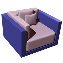 armchair armanicasa 3D Model Preview #c1decc83