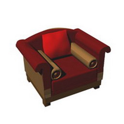 3D Armchair preview
