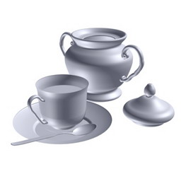 teaset 2 3D Model Preview #97d59220