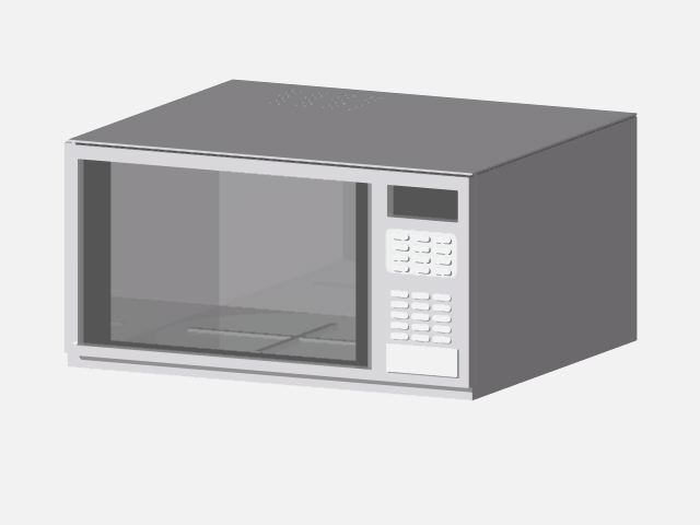 Microwave Unit 3D model large preview