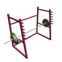 barbellstand - 3D Model Preview #b2b77a59
