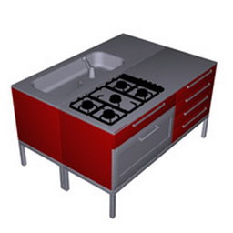 3D Kitchen preview
