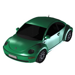vw beetle-car 3D Model Preview #f980afec