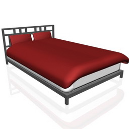 bed-red  3D Model Preview #9ad8b3bb
