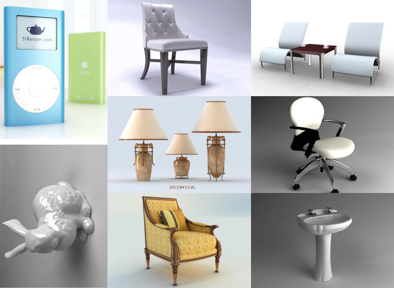 chair - 3D Model Preview #419320f7