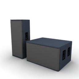 monitors stereo- 3D Model Preview #15683a14