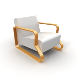 3D Armchair preview