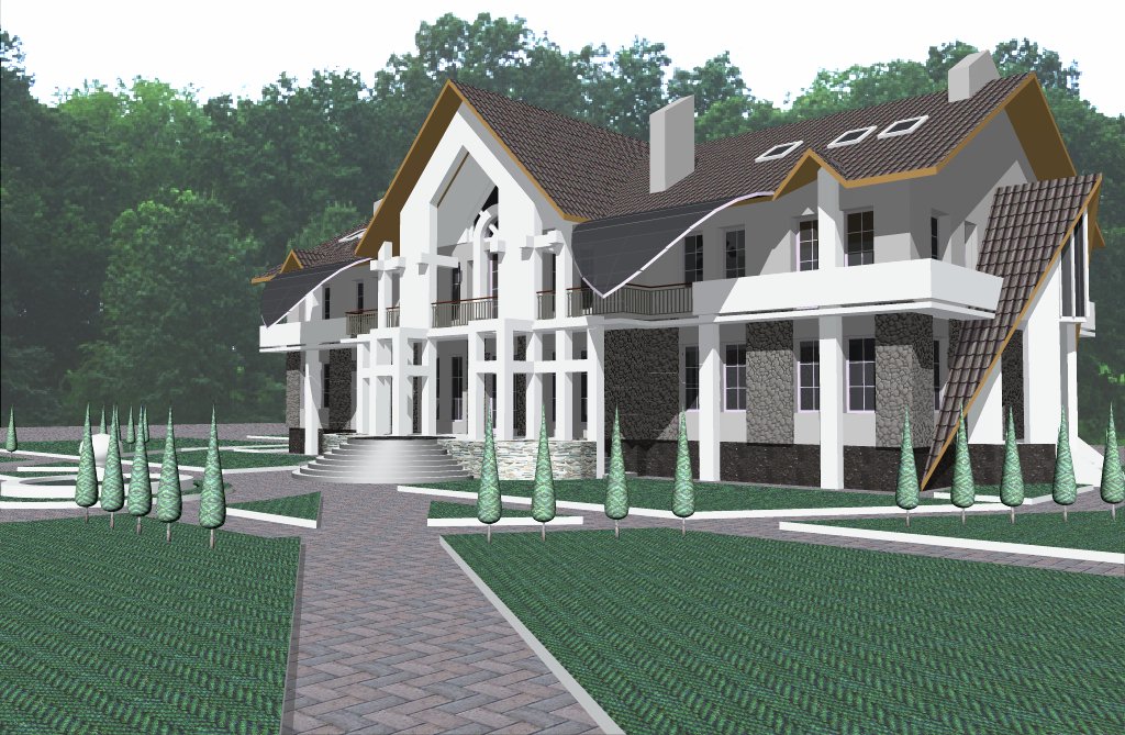 Architectural Home Design — Teshev — Moscow, Russia