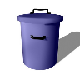 trashcan  3D Model Preview #4dc3f161