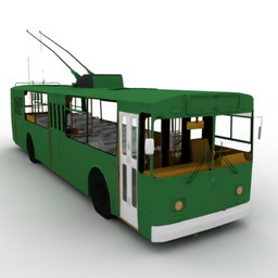 trolleybus  3D Model Preview #ee7be282