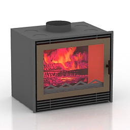 3D Fireplace preview