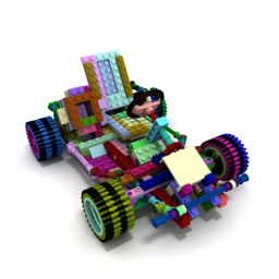 toy cart 3D Model Preview #3b6553e6