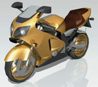 motorcycle - 3D Model Preview #fbc0f42d