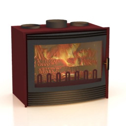 3D Fireplace preview