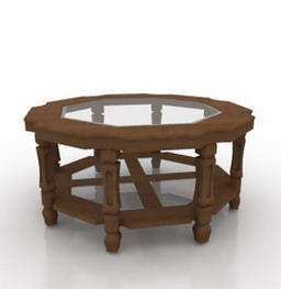 Table 3D model large preview