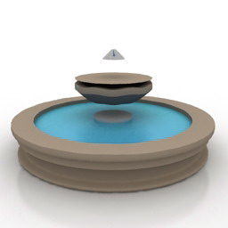 fountain- 3d 3D Model Preview #60ac3847