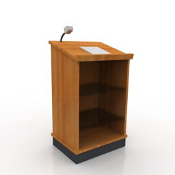 3D Lectern preview