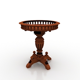 flower table 3D Model Preview #10004254