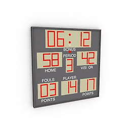 3D Scoreboard preview