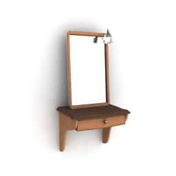 shelf+mirror - 3D Model Preview #33541c92