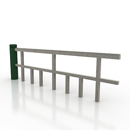 fence k015 3D Model Preview #6be32d48