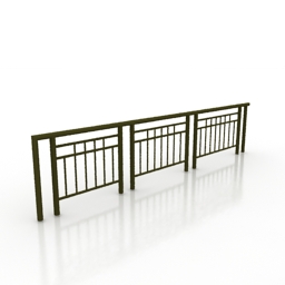 fence k005 3D Model Preview #ffee0625