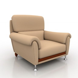 3D Armchair preview