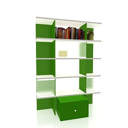 3D Bookcase preview