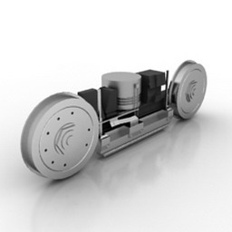 tram rolling 3D Model Preview #78549789