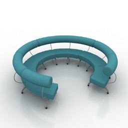 round seat 3D Model Preview #9ff6d3e9