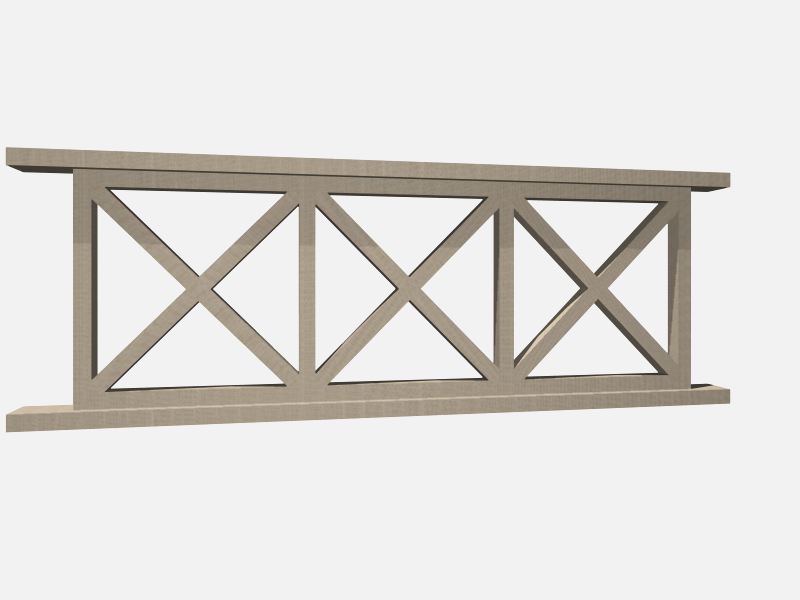 Fence 3D Model Preview #d7a02c34
