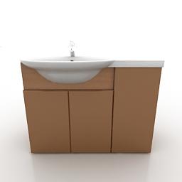 wash stand 3D Model Preview #cfa42569
