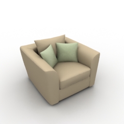 3D Armchair preview
