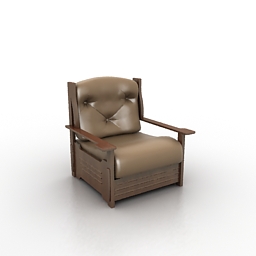 3D Armchair preview