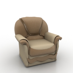 3D Armchair preview